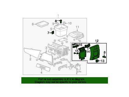 Panel trasero Cadillac Escalade