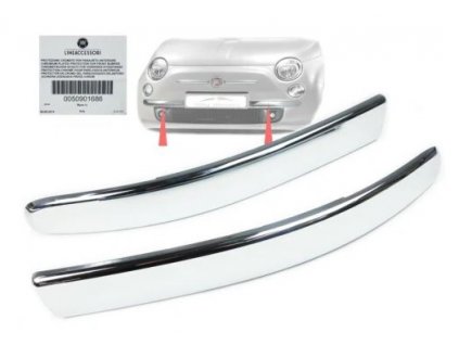 500 Chrome front bumper strips