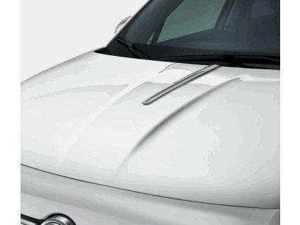 Abarth/Fiat 500 Baguette chromée de capot