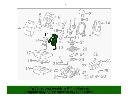 Cadillac Escalade Panel del respaldo del asiento