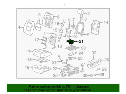 Cadillac Escalade Masážní polštář pro přední sedadla