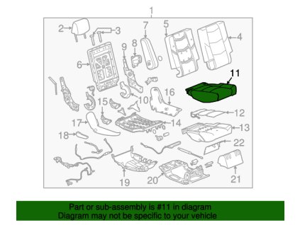 Cadillac Escalade Povlak na polštář 23402487