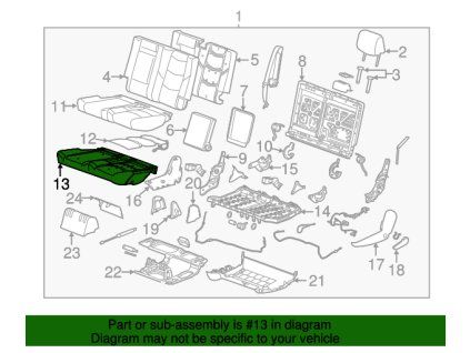 Cadillac Escalade Module de présence passager avant 23305980