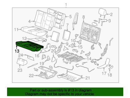 Cadillac Escalade Presenciální modul pro cestující vpředu 23305980