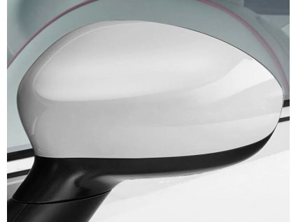 Abarth/Fiat 500/Grande Punto/EVO Spiegelabdeckungen, weiß