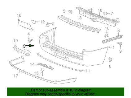 Cadillac Escalade Víceúčelový šroub