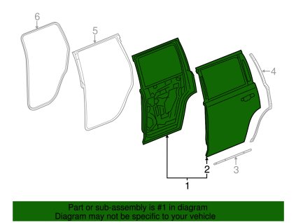 Cadillac Escalade Zadní dveře na straně spolujezdce 23241097, 84253592