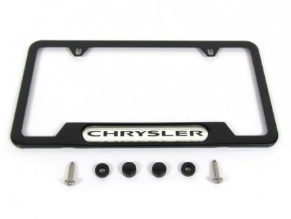 Chrysler Support de plaque d'immatriculation Chrysler noir