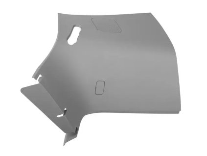 Cadillac Escalade, Farbe Hellaschgrau, hintere Karosserieecke an der Fahrerseite, obere Zierleiste 23448161