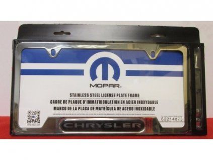 Chrysler Support de plaque d'immatriculation Chrysler chrome