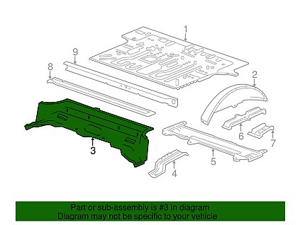 Cadillac Escalade Number 3 Prag lateral șasiu