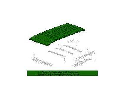 Cadillac Escalade Panel de techo 23208412