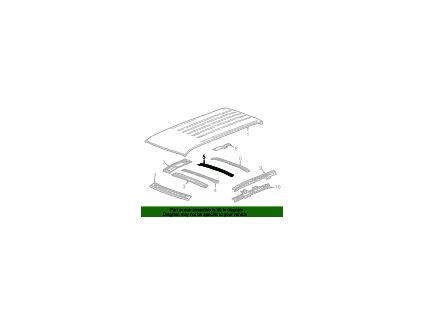 Cadillac Escalade Číslo 3 Oblouk střešního panelu