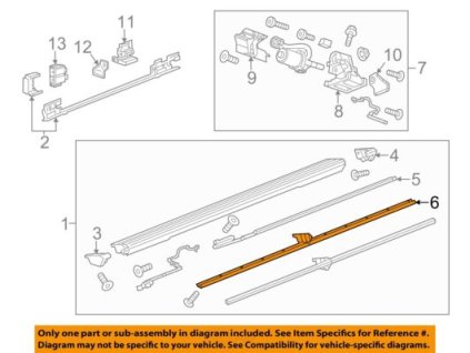 Cadillac Escalade Štít asistenčního schodu 23142266, 23240010