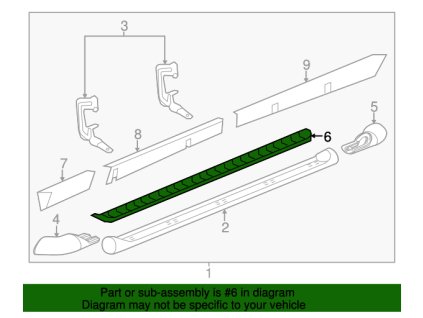 Cadillac Escalade Podložka pod stupátko na straně řidiče