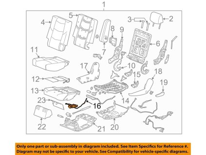 Cadillac Escalade Comandă de rabatare a scaunului șoferului pe partea din spate