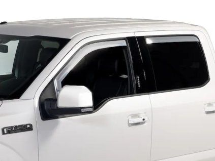 Ford Deflectores cromados de ventanilla delantera/trasera juego de 4 piezas para Super Crew Cab