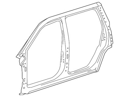 Cadillac Escalade Vnější boční panel karoserie na straně spolujezdce 	23130565, 23207998