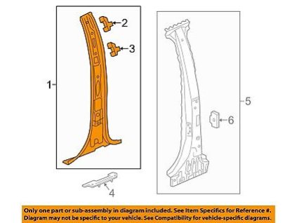 Cadillac Escalade Vnitřní panel středového sloupku na straně spolujezdce