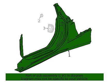 Chevrolet Corvette C8 Vnější panel karoserie na straně spolujezdce 84816211