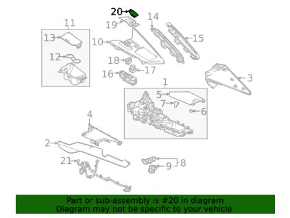 Chevrolet Corvette C8 F Podłokietnik