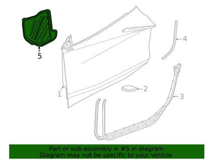 Chevrolet Corvette C8 F (S)Deflektor (levá) 23435847, 85513203, 86801083