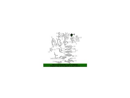 Chevrolet Corvette C8 Černý kryt opěrky hlavy předního sedadla