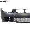 BMW E92 E93 M3 Style 2007-2010 Front Bumper with Air Ducts, H-Shape Front Lip, Black, PP