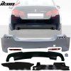 BMW 5 F10 MTech Style 2011-2016 Parachoques trasero con doble salida