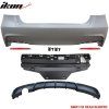 BMW 320i M-P Style 2012-2018 Parachoques trasero con una salida, PP
