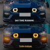 Ford Mustang 2021 Mach-1 Style 2018-2023 Предна броня с LED решетка