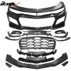 Chevrolet Camaro 1LE Style 2019-2024 Front Bumper, Black Protective Unpainted PP