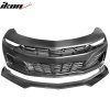 Chevrolet Camaro SS Style 2019-2024 Labio de parachoques delantero CFL ABS, protector negro