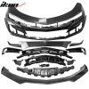 Chevrolet Camaro SS Style 2019-2024 Labio de parachoques delantero CFL ABS, protector negro
