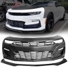 Paraurti anteriore in ABS nero lucido, finiture nere lucide Chevrolet Camaro SS Style 2019-2024