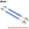 Universal Blue 2PCS 8-10.6" Parachoques delantero, barras divisoras de acero