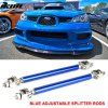 Universal Blue 2PCS 8-10.6" Parachoques delantero, barras divisoras de acero