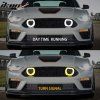Ford Mustang Mach 1 2021-2023 Grille de calandre noire avec éclairage LED ABS