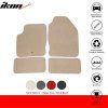 Ford Focus 2000-2007 Tapis de sol textile jeu de 4 pièces nylon beige
