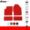 Ford Focus 2000-2007 Alfombrillas textiles juego de 4 piezas nylon rojo