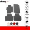Acura TSX 2004-2008 Tapis de sol textile jeu de 4 pièces noir, nylon