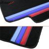 BMW E65 7-Series 2004-2009 Tapis textile nylon noir avec trois bandes