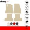 Ford Mustang 2005-2009 Tapis textile set de 4 pièces nylon beige