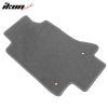 Chevrolet Corvette C6 2005-2013 Tapis textile jeu de 2 pièces nylon gris