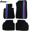 BMW E90 3-Series 2006-2011 Tapis textile nylon noir avec trois bandes