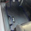 Honda Civic 2006-2011 Gumové koberce černá s modrým okrajem