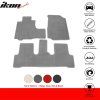 Honda CR-V 2007-2011 Tapis textile jeu de 3 pièces gris