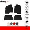 Chevrolet Silverado GMC Sierra Crew Cab 2007-2013 Tapis de sol textile ensemble de 4 pièces nylon noir