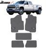 Chevrolet Silverado 2007-2013 Tapis en caoutchouc jeu de 5 pièces gris