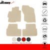 Mitsubishi Lancer 2008-2017 Tapis textile jeu de 4 pièces nylon beige